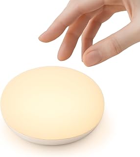 Flip & Touch Baby Night Light, Small Portable Egg Light for Nursery | Dimmable, Baby Safe, Soft Glow, Rechargeable Silicone Lamp for Diaper Change,Feeding,Travel,Hospital, Newborn Essential Gift