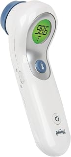 Braun No Touch and Forehead Thermometer - Touchless Thermometer for Adults, Babies, Toddlers & Kids, Color-Coded Fever Guidance, Fast, Reliable, and Accurate Results