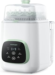 Momcozy KleanPal Pro All-in-One Bottle Washer, Sterilizer & Dryer - White | 9 Cleaning Modes Baby Bottle Washer for Bottles, Pump Parts & Baby Essentials, Time-Saving & Hands-Free, 26 Spray Jets