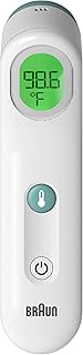 Braun Sensian Contact 5 Forehead Thermometer, Gentle Digital Thermometer for Adults and All Ages with Professional Accuracy and Color Coded Guidance