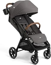 Joie Baby, Nutmeg™ Compact Travel Stroller, Lightweight Baby Stroller with One‑Hand Fold, Multi‑Position Recline, Smooth Ride Suspension (Thunder)