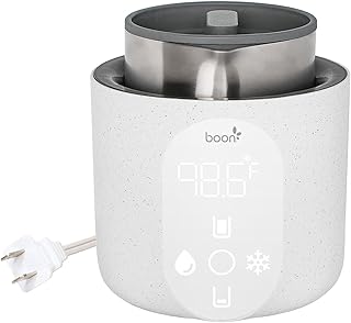 Boon Tempro Direct Heat Breastmilk Warmer - Quick Liquid Warmer with Real Time Temp Reading - Breastfeeding Essentials