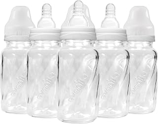 Evenflo Feeding Classic Glass, Twist Bottles, 4 Oz, 6 Bottles.