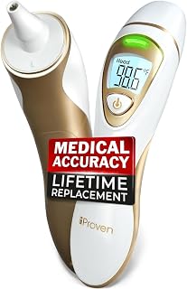 iProven Ear Thermometer with Non-Touch Forehead Function, Superior Accuracy | For Adults, Kids & Babies, Pro Series Premium Digital Thermometer, for Adults and All Ages