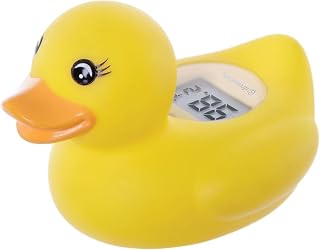 Dreambaby Duck Baby Bath Thermometer – Instant Results, Digital Water & Room Temp Reader – Fun Floating Toy for Newborns | Instant Digital Water & Room Temperature - Fun Floating Duck Toy - Helps Monitor Bath Water Temperature