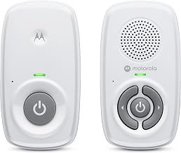 Motorola Nursery Baby Monitor Audio Only, No WiFi, Long Range AM21 with Private Connection, Cry Detection, Volume Control, Portable Parent Unit, Ideal for Safe Monitoring