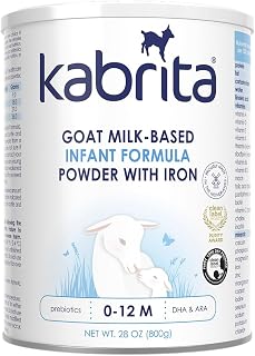 Kabrita Goat Milk-Based Infant Formula Powder, Designed for Gentle Digestion, Gentle Alternative to Cow’s Milk, with Iron, DHA, ARA & Prebiotics, for Infants 0–12 Months, Non-GMO, 28 oz
