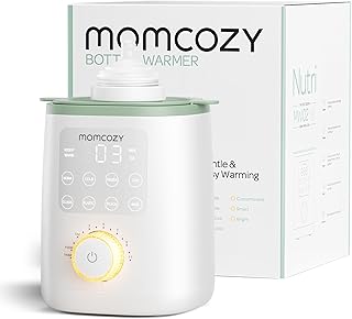 Momcozy Baby Bottle Warmer for Breast Milk, Fullest Nutrients Preserved | Fast & Even Heat, Night Light for Nighttime Breastfeeding, One-Touch Easy Use, Newborn Essentials Supplies Gift for Mom