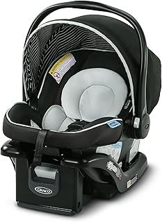 Graco® SnugRide Lite LX Infant Car Seat, Lightweight Rear-Facing Seat for Babies 4–30 lb, 4-Position Adjustable Base, Latch Installation & ProtectPlus Engineered, Studio
