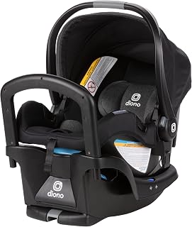 Diono LiteClik 30 R SafePlus Infant Car Seat and Base, Rear-Facing for Infants 4-30lbs, SafePlus Engineering, with Infant Insert, UPF 50+ Sunshade (Black)