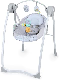 Bright Starts Disney Baby Winnie The Pooh Milestone Swing, Classic Pals, Foldable Design with Toys & Melodies, Unisex, Newborn+ (6 20 lbs)