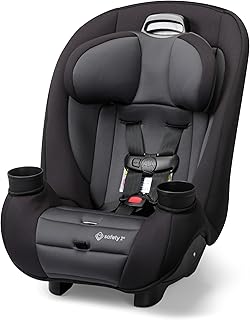 Safety 1st Ellaris 3-in-1 Convertible Car Seat, Slim Fit Design, Rear & Forward-Facing, 5-Position Headrest, Travel-Friendly with Machine-Washable Seat Pad, Smokey Haze