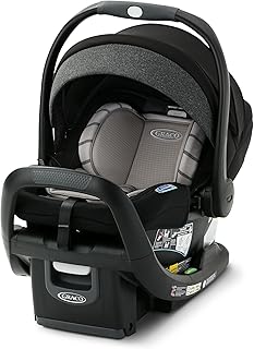 Graco® SnugRide SnugFit DLX Infant Car Seat, Baby Car Seat with Anti Rebound Bar for Extra Safety, SnugLock Easy Install Carseat, Baby Registry Must Have, Gift for New Parents, Maison
