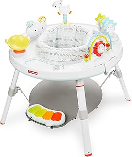 Skip Hop Baby Activity Center: Interactive Play Center with 3-Stage Grow-with-Me Functionality, 4mo+, Silver Lining Cloud