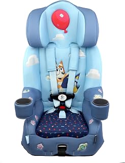KidsEmbrace 2-in-1 Car Seat | Forward-Facing Harness (26.5–65 lbs) & Booster Mode (40–100 lbs) | Latch | Premium Fit with Multi-Position Headrest, Harness & Recline – Bluey