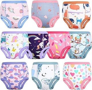 Potty Training Underwear 10 Packs Absorbent Toddler Training Pants for Boys and Girls Cotton Pee Pants 2T-9T