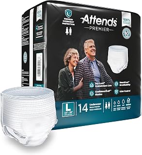 Premier Adult Incontinence SmartCool Underwear, Large, 58 in, 56 ct | Disposable Pull-On Diapers with Tear-Away Sides, ALI-UW30
