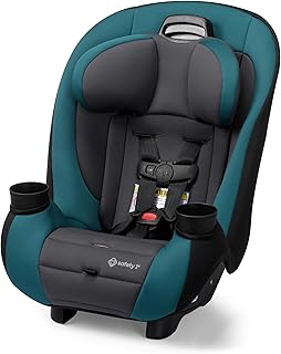 Safety 1st Ellaris 3-in-1 Convertible Car Seat, Slim Fit Design, Rear & Forward-Facing, 5-Position Headrest, Travel-Friendly with Machine-Washable Seat Pad, Peacock Blue