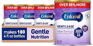 Enfamil Gentlease Easy to Digest Baby Formula, Brain Supporting DHA, for easing Fussiness, Gas, Crying and Spit-up, 27.7 Oz (Pack of 4)