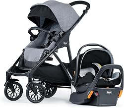 Chicco Corso LE ClearTex Modular Travel System with KeyFit Infant Car Seat | Canyon, baby travel stroller, 4 strolling modes, fits 4-30 lbs, extended rear-facing, newborn insert, one-hand compact fold