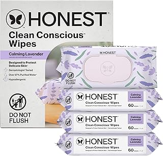 The Honest Company Scented Wipes, Hypoallergenic, Lavender, 240 Count
