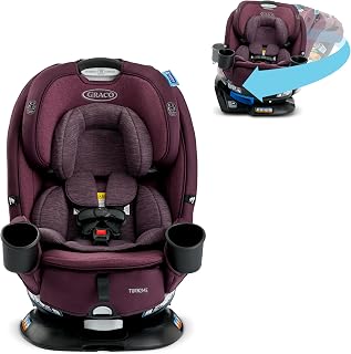 Graco® Turn2Me 3-in-1 Convertible Car Seat London featuring Headrest and Harness Adjust Easy Installation and Steel Reinforced Frame