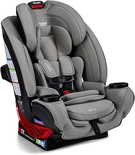 Britax One4Life All in One Car Seat, Up to 10 Years of Use — Mineral Gray | Rear & Forward Facing and Booster Mode; Extended Rear-Facing; Easy Installation With ClickTight, Breathable SafeWash Fabrics