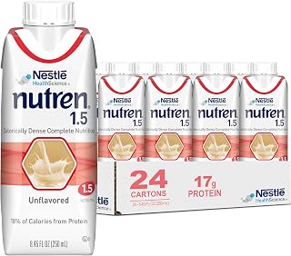 Nestle Nutren 1.5 Tube Feeding Formula Unflavored 250 mL Carton 24 Ct