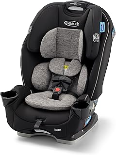 Graco Slimfit 3-in-1 Convertible Car Seat, Slim Car Seat with Space-Saving Design, Highback Booster Seat with 10-Position Headrest, Rear Facing and Forward Facing Carseat, Jarret