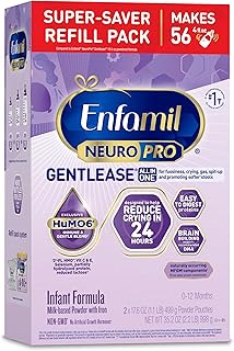 Enfamil NeuroPro Gentlease for easing Fussiness, Crying, Gas, Spit-up in 24 Hrs, Smaller Proteins for Easy Digestion, Brain Supporting DHA, Prebiotic Blend, HuMO6*, Baby Formula, Powder Refill Box, 35.2 Oz