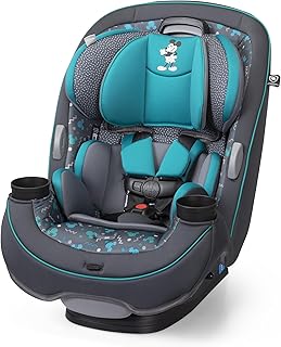 Disney Grow and Go Convertible Car Seat, Rear Facing 5-40 pounds, Forward Facing 30-65 pounds, Booster 40-100 lbs, Convert from Infant to Toddler, Mickey Sprinkle