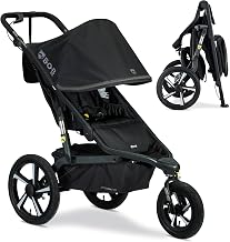 BOB Gear Alterrain Pro Jogging Stroller — Black | All Terrain, All Weather Jogger Stroller; SmoothShox Suspension & Air-Filled Tires; Car Seat Compatible