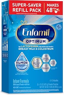 Enfamil Optimum (Enspire), Our Closest Formula to Breast Milk, Immune-Supporting Lactoferrin and Brain-Building DHA Baby Formula, 30 Oz Refill