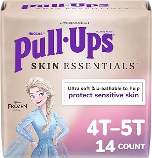 Girls' Skin Essentials Potty Training Pants, Training Underwear, 4T-5T (38-50 lbs), 14 Ct
