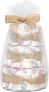 The Honest Company Diaper Cake, Plant-Based, Rose Blossom, 35 Count